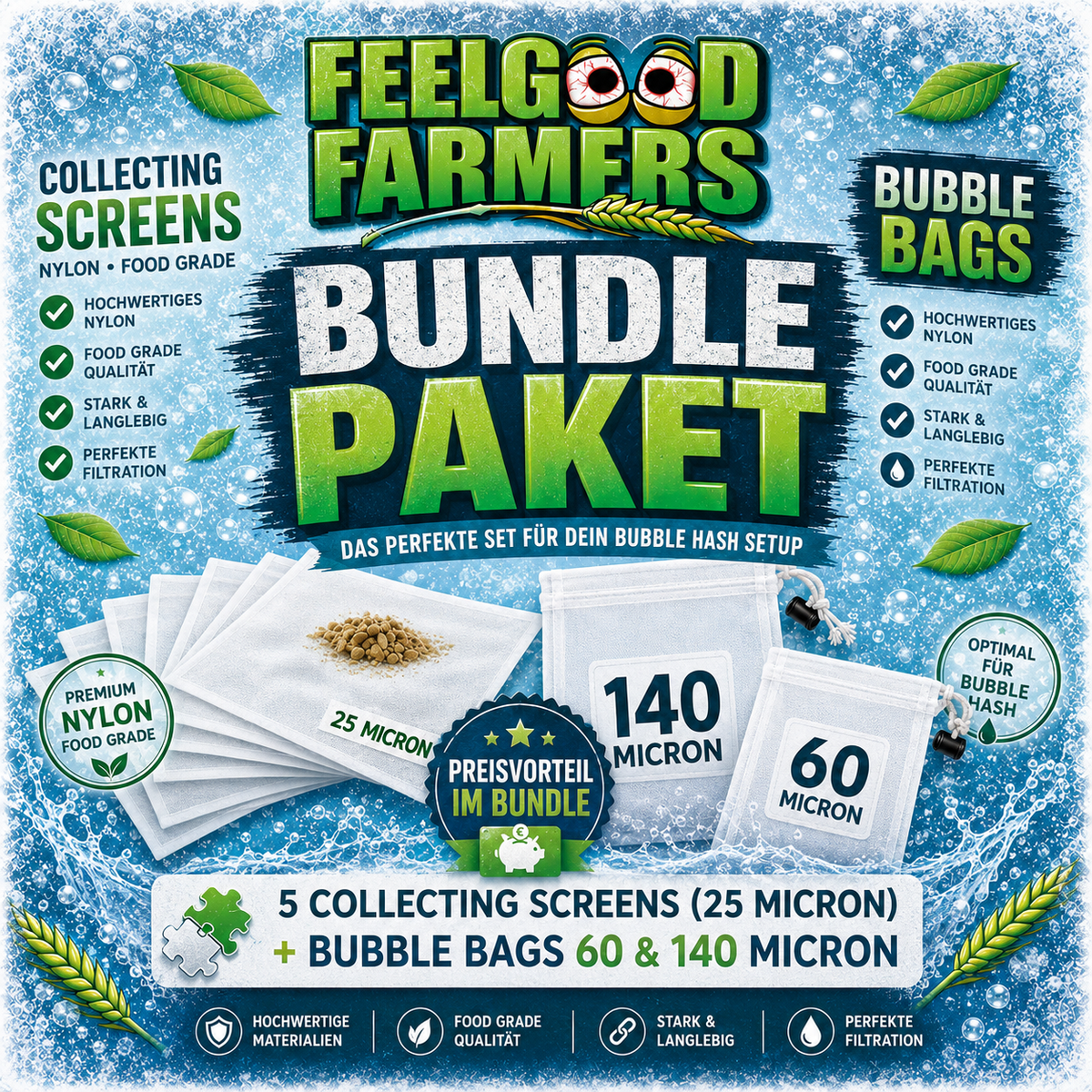 Bundle Set Bags und Screens