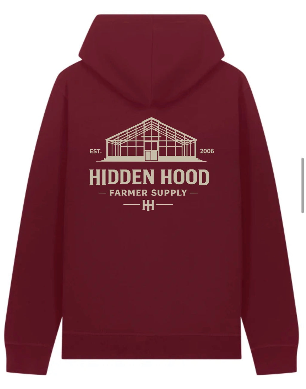 Hoodie Farmer Bordeaux
