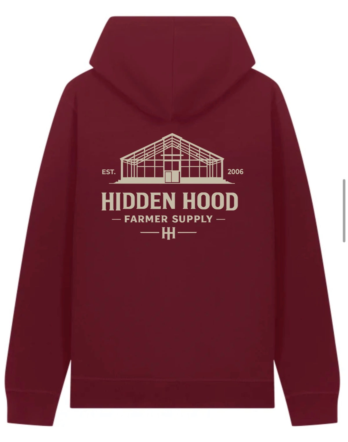Hoodie Farmer Bordeaux